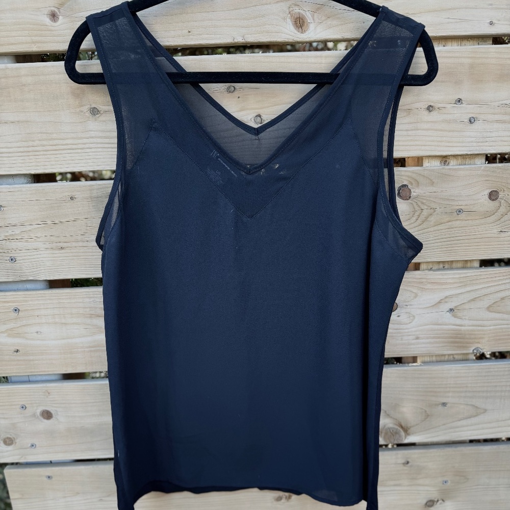 INC V Neck Sleeveless Top